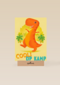 op kamp kaart dinosaurus