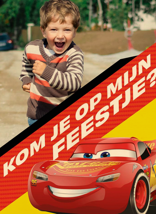 Cars verjaardagskaart foto kom je op mijn feestje
