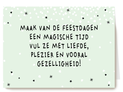 maak van de feestdagen een magische tijd