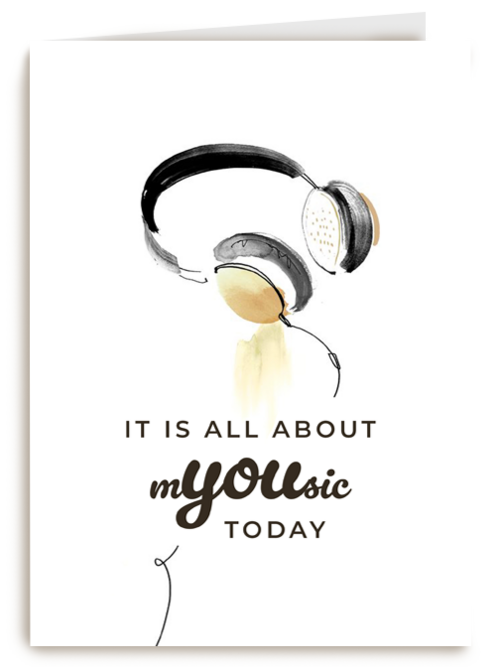 its all about you today with headphones