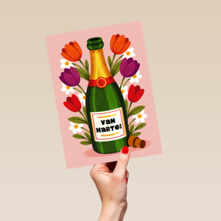 Verjaardag Bloemen En Champagne
