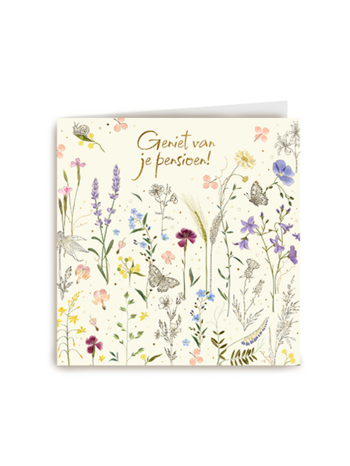 Kaart Hallmark | Pensioen | Pensioen Kaart Bloemen Turnowsky