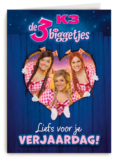 Verjaardagskaart Hallmark | Liefs Voor Je Verjaardag K3 De 3 Biggetjes