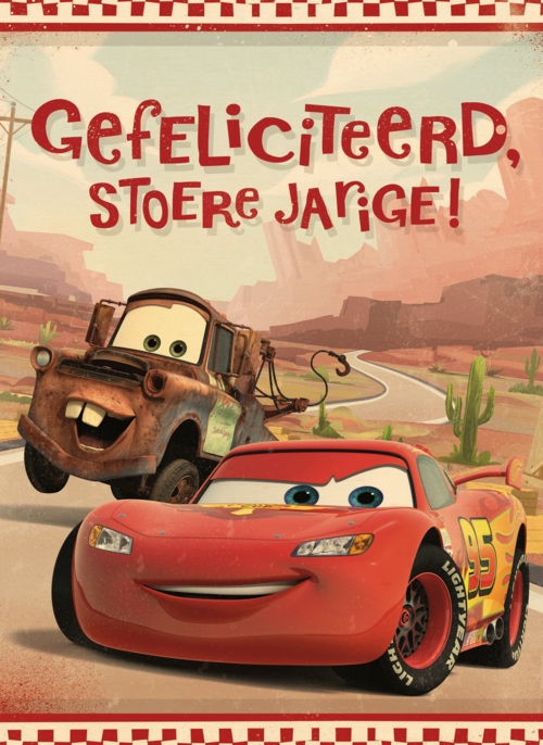 disney cars gefeliciteerd stoere jarige