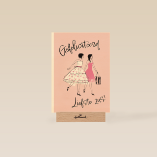 een felicitatiekaart voor een lieve zus