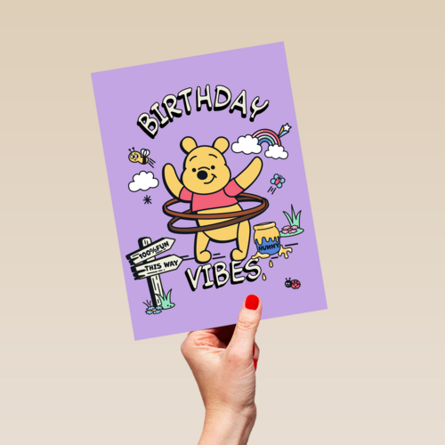 Winnie de Poeh verjaardagskaart birthday vibes