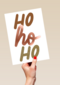 kerstkaart hip ho ho ho