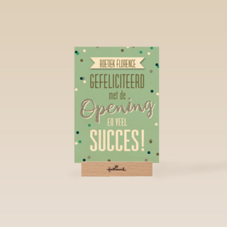 nieuwe zaak gefeliciteerd met de opening en veel succes