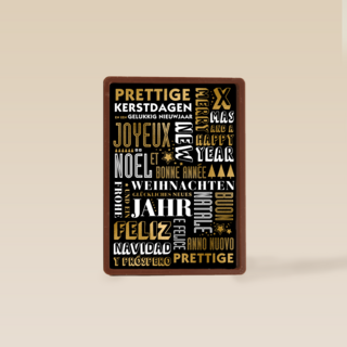 Kerstkaart zakelijk meerdere talen