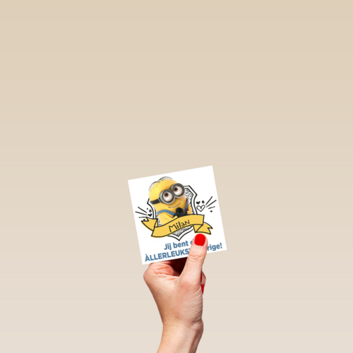 minion dave jij bent de allerleukste jarige