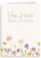 Verjaardagskaart veldbloemen van harte