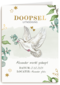 Doopsel uitnodiging duif groen