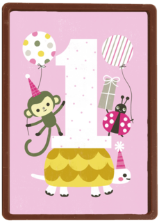 eerste verjaardag roze