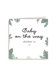 zwangerschap aankondiging baby on the way