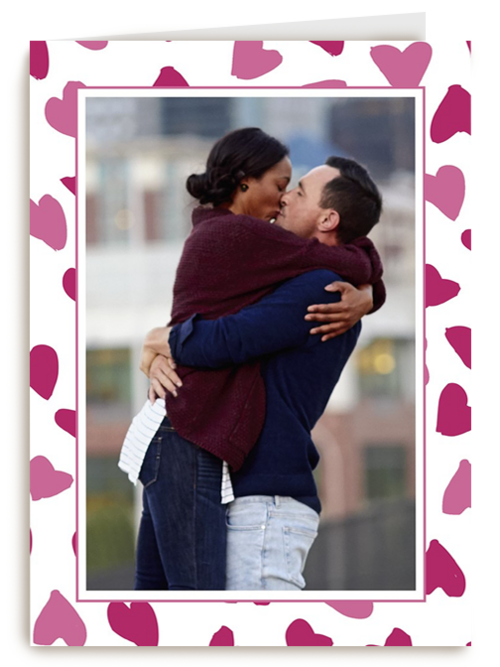 Kaart Hallmark | Valentijn | Hartjeskader Fotokaart