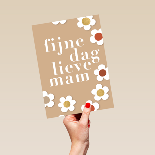 Moederdagkaart fijne dag lieve mam