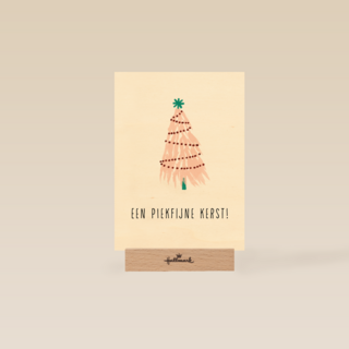 kerstkaart een piekfijne kerst