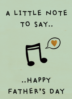 vaderdag kaart hip a little note to say happy vaders day