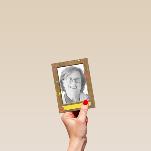 fotokaart staand versiering