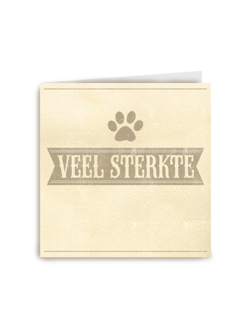 condoleance huisdier veel sterkte hondenpootje