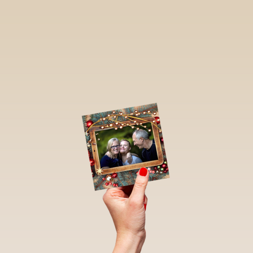 kerstkaart fotokaart fotoframe