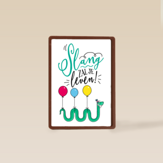 verjaardagskaart slang zal je leven