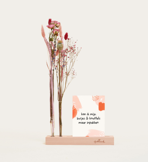Brievenbuspakket Droogbloemen Kaarthouder Flowershot Yule