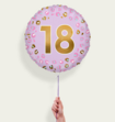 Sfeer Ballon 18e Verjaardag Paars Goud Eco