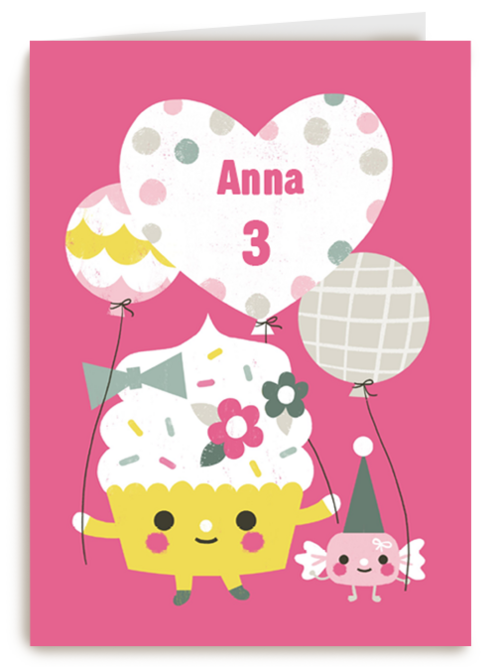 cupcake met ballon