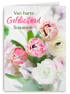 van harte gefeliciteerd bloemen