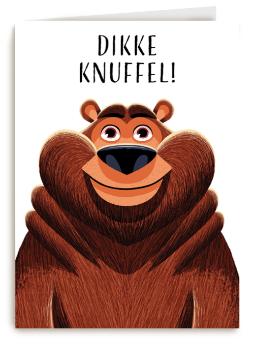 kaart dikke knuffel beer folio