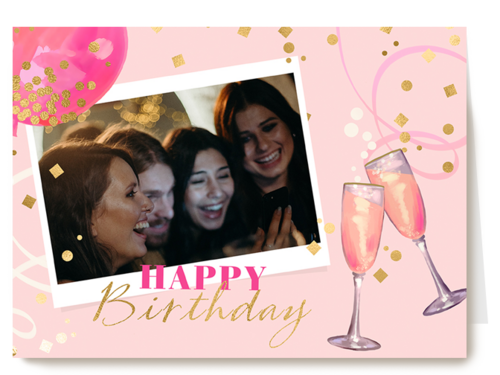 verjaardag kaart foto happy birthday met bubbels