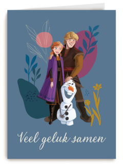 Frozen kaart veel geluk samen