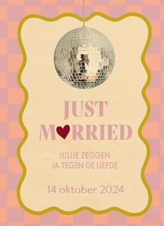 Just Married jullie zeggen ja tegen de liefde