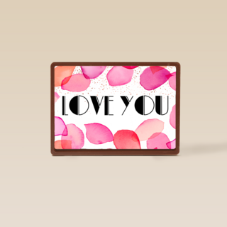 liefde kaart love you rozenblaadjes
