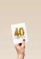 Verjaardagskaart 40 en de allerliefste