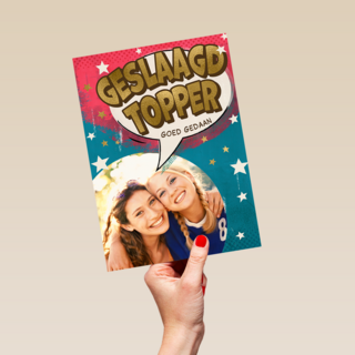 Geslaagd Topper Fotokaart