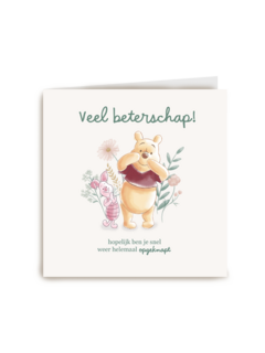 Winnie de Poeh beterschapskaart veel beterschap