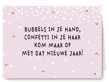 bubbels in je hand