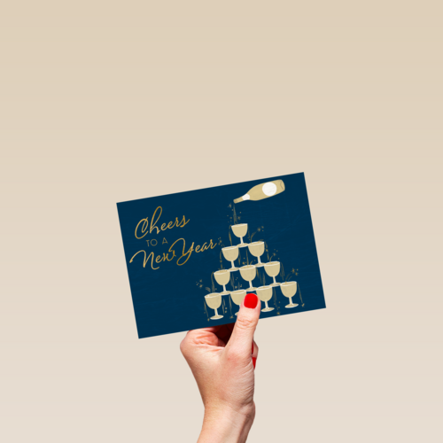 cheers to a new year with campagne