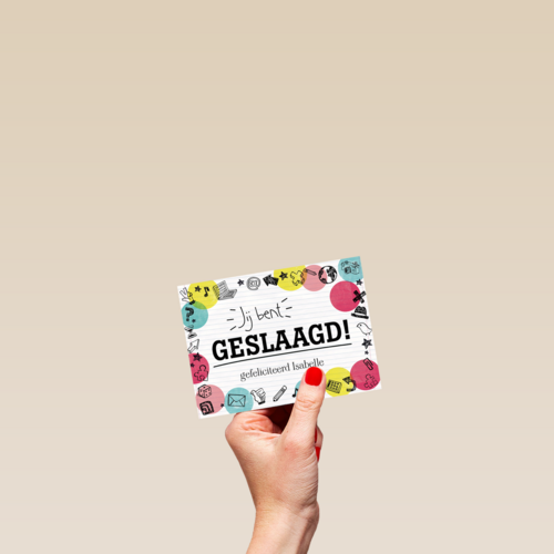 examen jij bent geslaagd gefeliciteerd