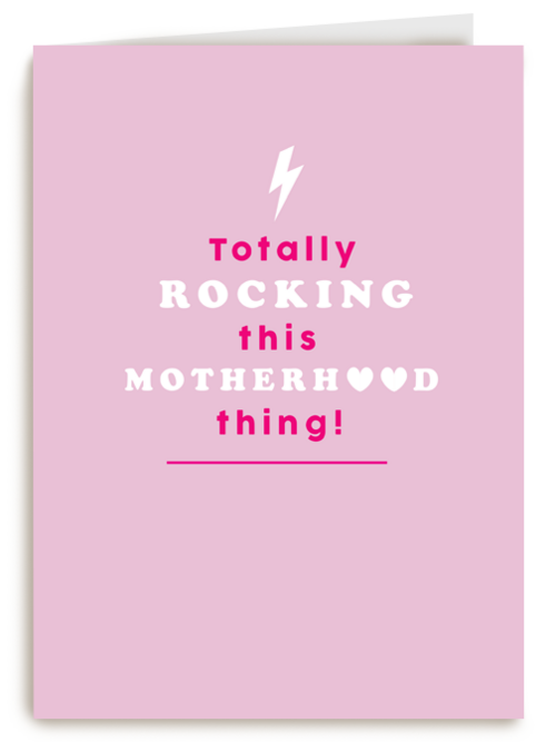 moederdag kaart hip totally rocking this moederhood thing