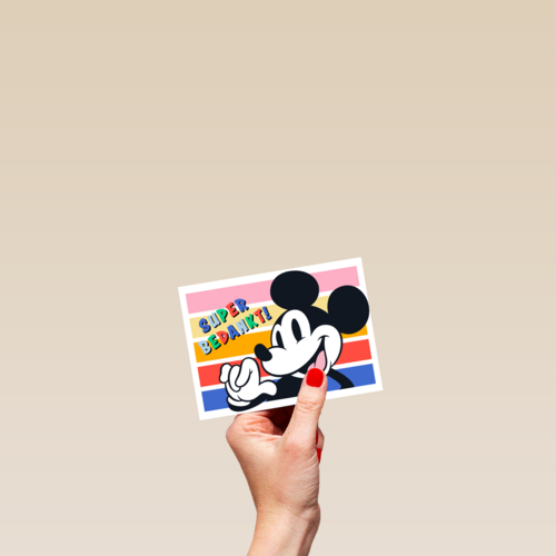 Bedankt kaart Mickey Mouse