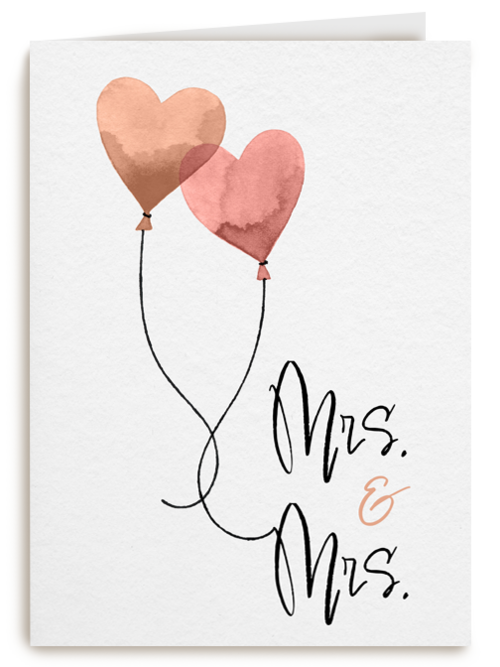 Huwelijksfelicitatie 2 vrouwen