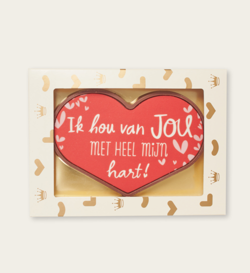 Chocolade Hart Ik Hou Van Jou