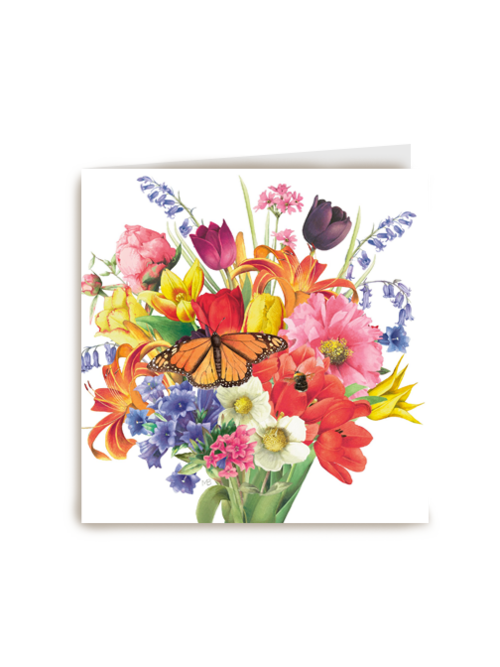 Kaart flowers by Marjolein Bastin Boeket bloemen blanco