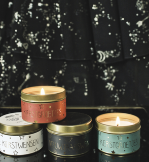My Flame Geurkaars Blikje Kerstwensen