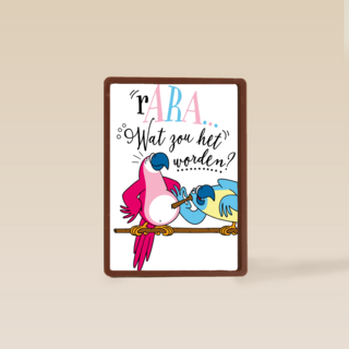 zwangerschapskaart rara wat zou het worden