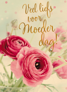 Moederdagkaart Klassiek Veel liefs voor Moederdag bloemen