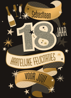 18 jaar jarig leeftijd achttien